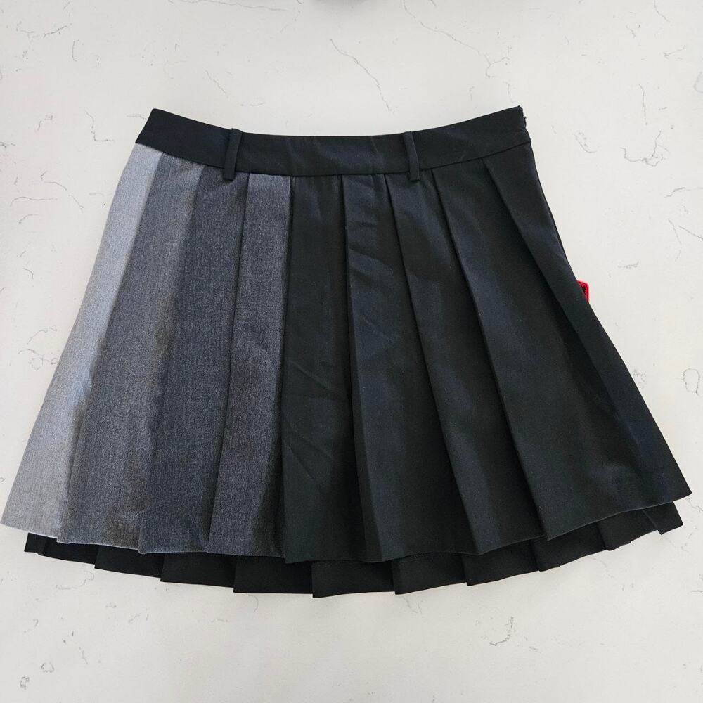 Titleist Black Gray Pleated Golf Skort Women's L Athletic Tennis Skirt